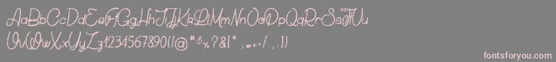 ChickenSocks Font – Pink Fonts on Gray Background