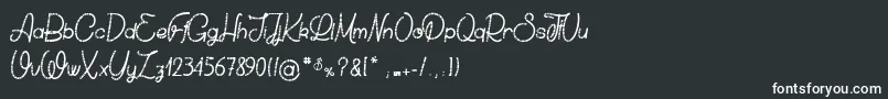 ChickenSocks Font – White Fonts on Black Background