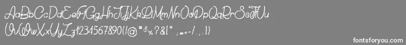 ChickenSocks Font – White Fonts on Gray Background