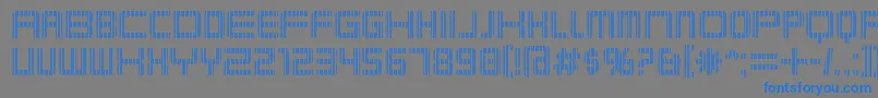 Karnivsv Font – Blue Fonts on Gray Background