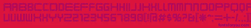 Karnivsv Font – Purple Fonts on Red Background