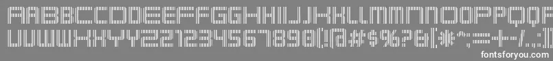 Karnivsv Font – White Fonts on Gray Background