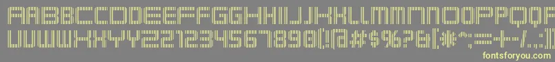 Karnivsv Font – Yellow Fonts on Gray Background