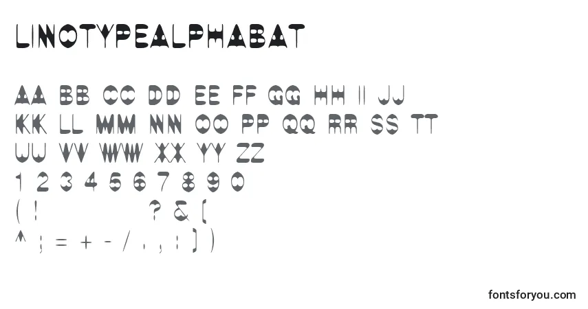 Шрифт LinotypeAlphabat – алфавит, цифры, специальные символы
