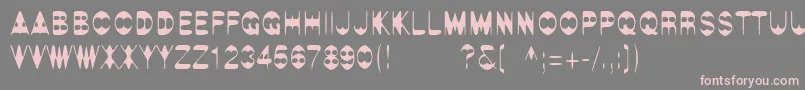 LinotypeAlphabat Font – Pink Fonts on Gray Background