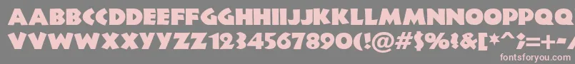 NewlandBlack Font – Pink Fonts on Gray Background