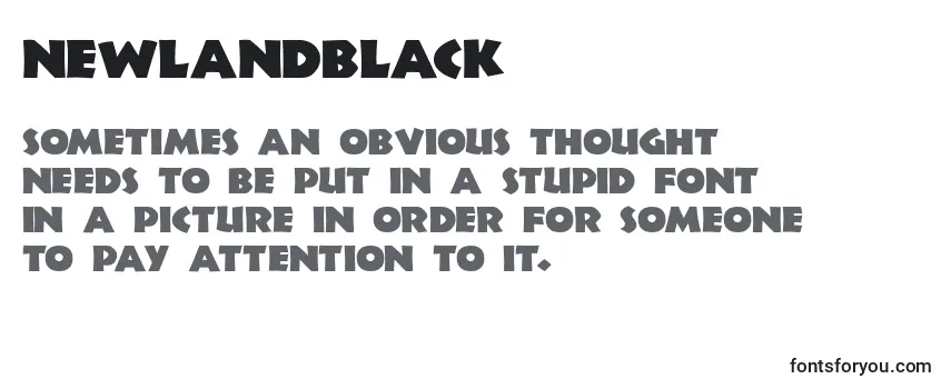 Review of the NewlandBlack Font