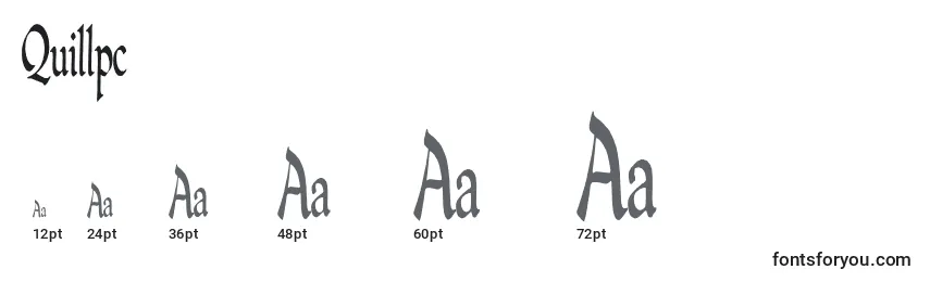Quillpc Font Sizes