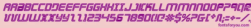 ElectionDayBoldItalic Font – Purple Fonts on Pink Background