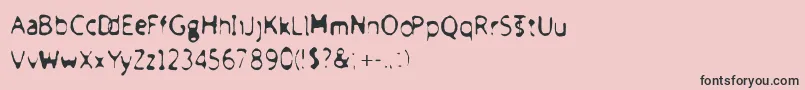 fuente Froufrou – Fuentes Negras Sobre Fondo Rosa