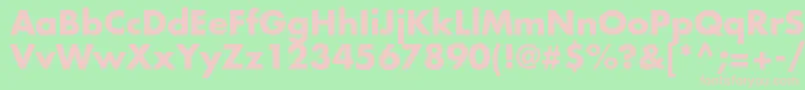 FavoritcBold Font – Pink Fonts on Green Background