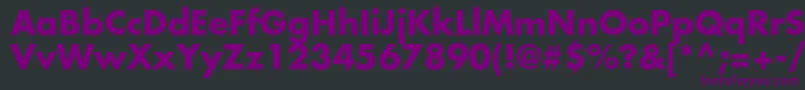 FavoritcBold Font – Purple Fonts on Black Background
