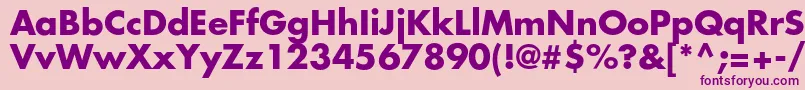 FavoritcBold Font – Purple Fonts on Pink Background