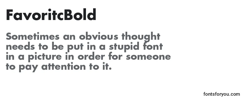FavoritcBold-fontti