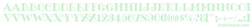 GeGalleria Font – Green Fonts on White Background