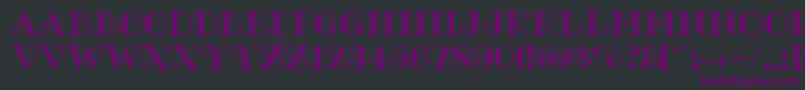 GeGalleria Font – Purple Fonts on Black Background