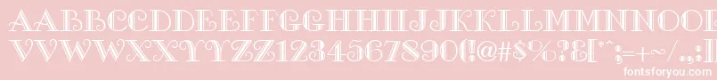 GeGalleria Font – White Fonts on Pink Background