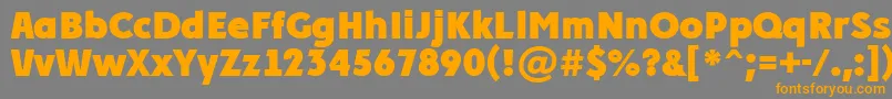 Шрифт PlakatcmplExtrabold – оранжевые шрифты на сером фоне