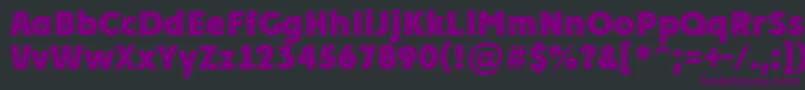 フォントPlakatcmplExtrabold – 黒い背景に紫のフォント