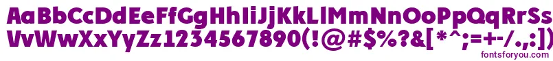 PlakatcmplExtrabold-fontti – violetit fontit