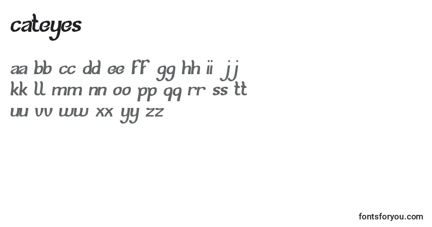 Шрифт CatEyes – алфавит, цифры, специальные символы