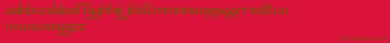 Шрифт CatEyes – коричневые шрифты на красном фоне