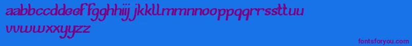 CatEyes Font – Purple Fonts on Blue Background