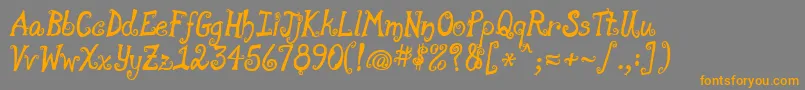 MoonpieALaMonde Font – Orange Fonts on Gray Background