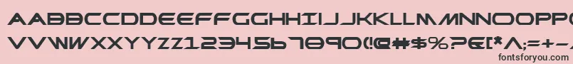 PrometheanBoldExpanded-Schriftart – Schwarze Schriften auf rosa Hintergrund