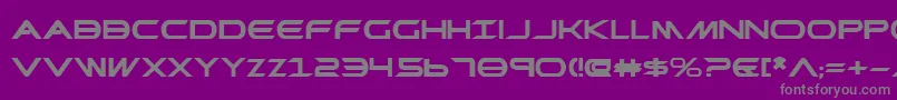 PrometheanBoldExpanded Font – Gray Fonts on Purple Background