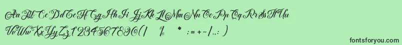 fuente AfterschoolFestival – Fuentes Negras Sobre Fondo Verde