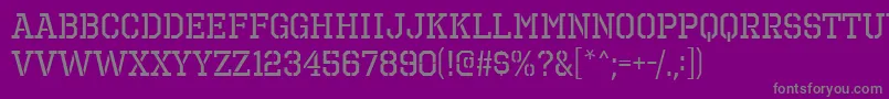 Шрифт OctinPrisonFree – серые шрифты на фиолетовом фоне