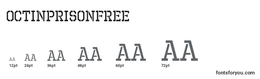OctinPrisonFree Font Sizes