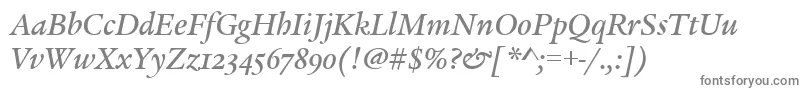 LegacySerifMdOsItcTtMedit Font – Gray Fonts on White Background
