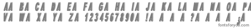 DpopperItalic Font – Gray Fonts on White Background