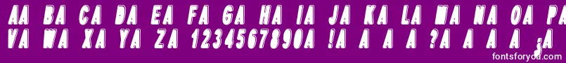 DpopperItalic Font – White Fonts on Purple Background