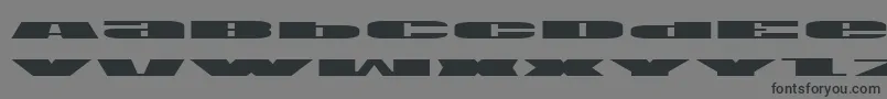 フォントUsae – 黒い文字の灰色の背景
