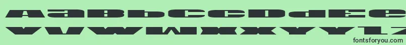 Usae Font – Black Fonts on Green Background
