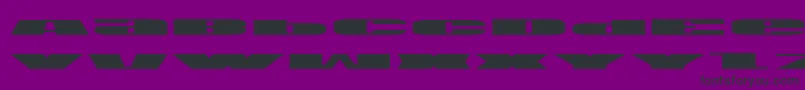 Usae Font – Black Fonts on Purple Background