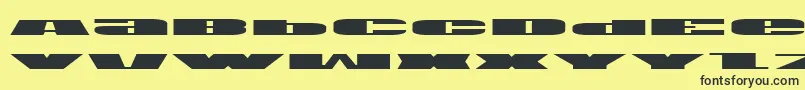 Usae Font – Black Fonts on Yellow Background