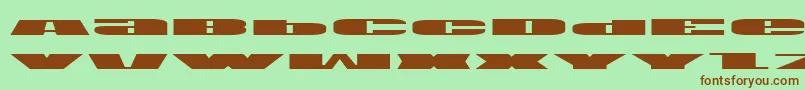 Usae Font – Brown Fonts on Green Background