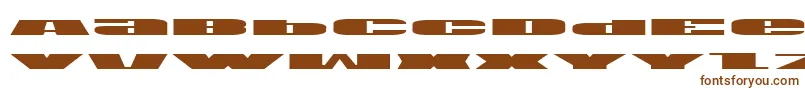 Usae-Schriftart – Braune Schriften auf weißem Hintergrund