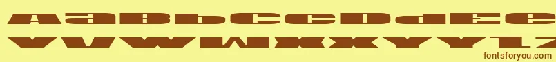 Usae Font – Brown Fonts on Yellow Background