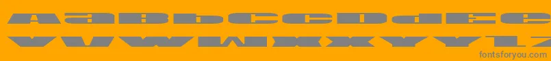 Usae Font – Gray Fonts on Orange Background