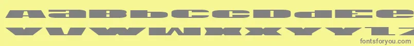 Usae Font – Gray Fonts on Yellow Background