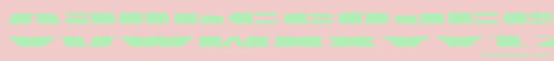 Usae Font – Green Fonts on Pink Background