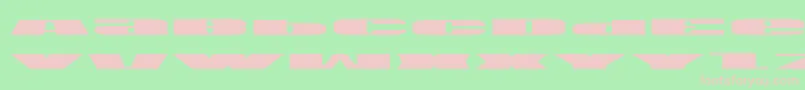 Usae Font – Pink Fonts on Green Background