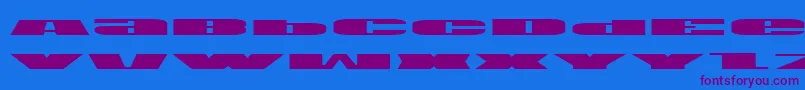 Usae Font – Purple Fonts on Blue Background