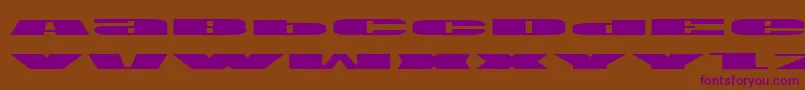 Usae Font – Purple Fonts on Brown Background