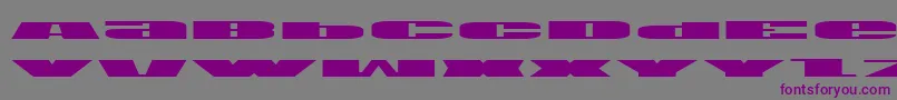 Usae-Schriftart – Violette Schriften auf grauem Hintergrund